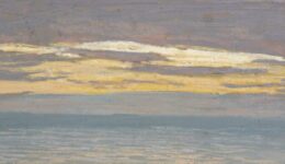 Claude Monet, View of the Sea at Sunset, about 1862 Pastel on paper, 15.3 x 40 cm Bequest of William P. Blake in memory of his sister, Anne Dehon Blake © Museum of Fine Arts, Boston (1)